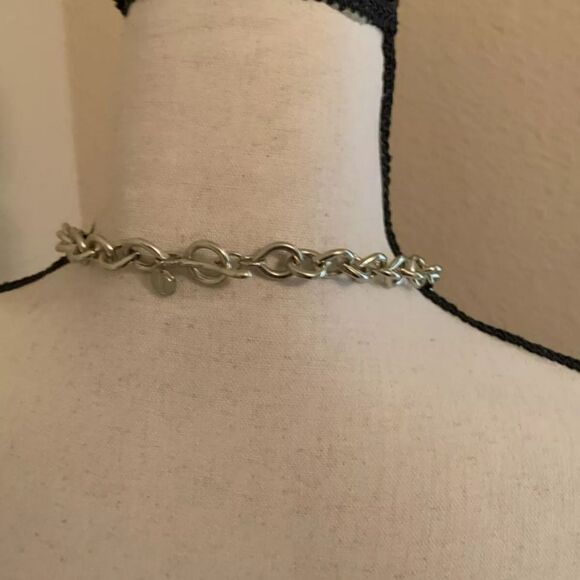 Signed T For Talbots Gold Tone & Reddish Orange Costume Jewelry Necklace - Picture 12 of 12